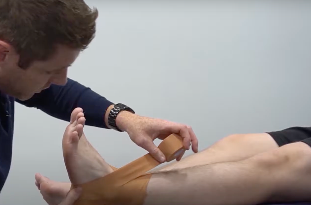 How to Tape an Ankle with KT Tape | Ankle Sprain